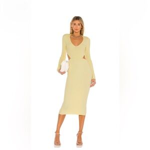 Camila Coehlo Rosabella Midi Dress in yellow